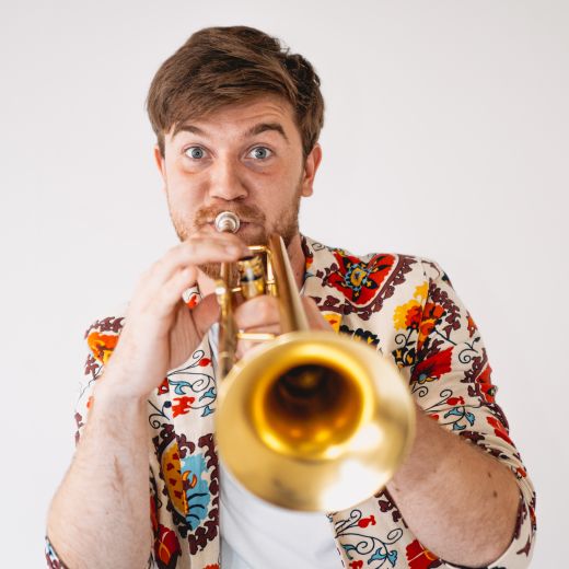 František Vaníček s trumpetou